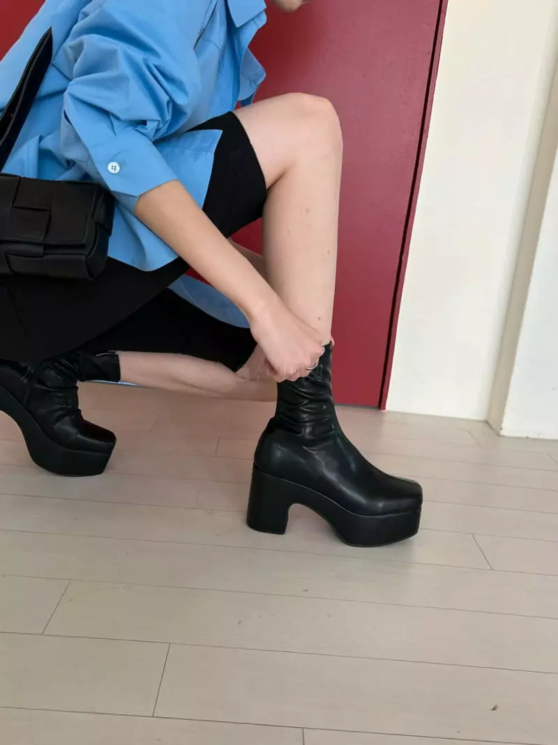 Golden Shoe - Korean Women Fashion - #womensfashion - i6008 Ankle Boots - 7