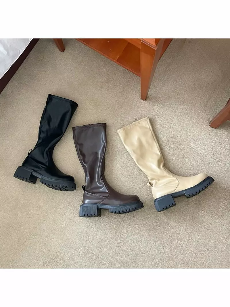 Golden Shoe - Korean Women Fashion - #womensfashion - hu918 Long Boots