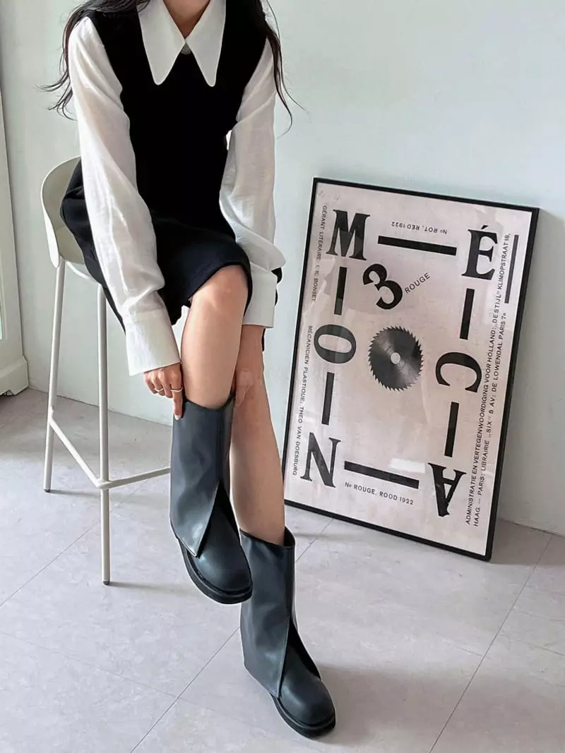 Golden Shoe - Korean Women Fashion - #womensfashion - DH3758 Boots - 12