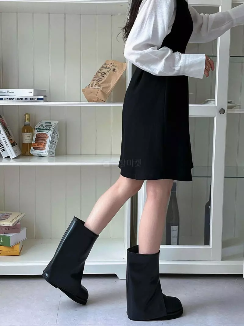 Golden Shoe - Korean Women Fashion - #momslook - DH3758 Boots - 4