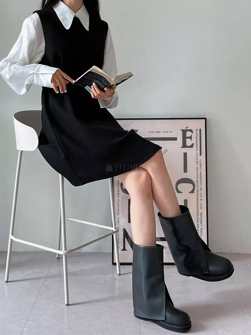 Golden Shoe - Korean Women Fashion - #womensfashion - DH3758 Boots - 6