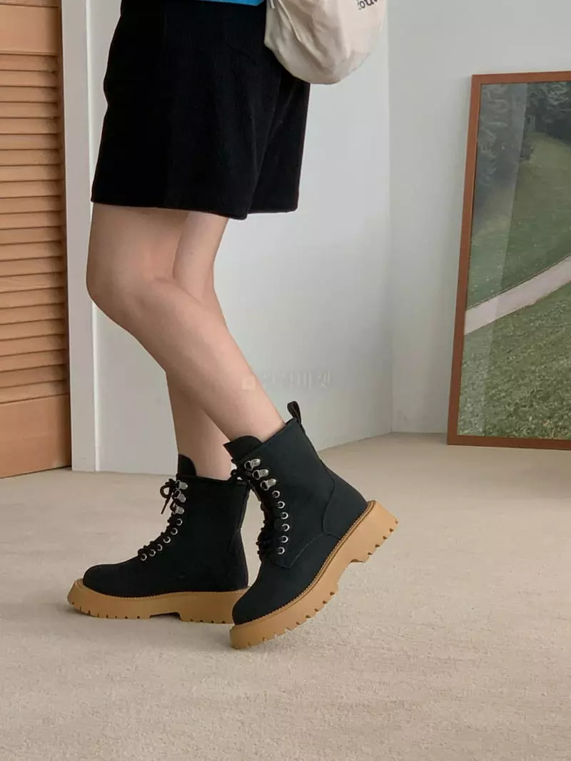 Golden Shoe - Korean Women Fashion - #momslook - dam1027 Boots - 4