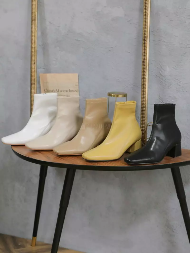 Golden Shoe - Korean Women Fashion - #womensfashion - dam0013 Ankle Boots