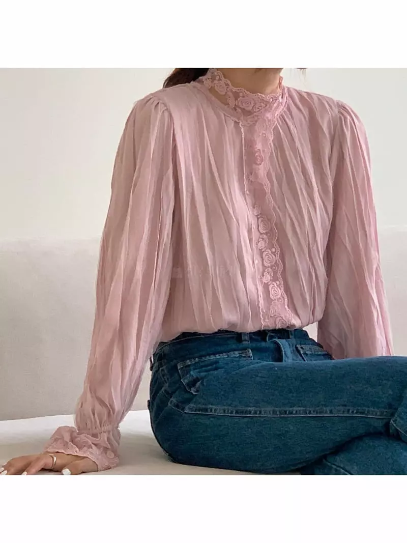 Gracia - Korean Women Fashion - #momslook - Ellin Blouse - 10