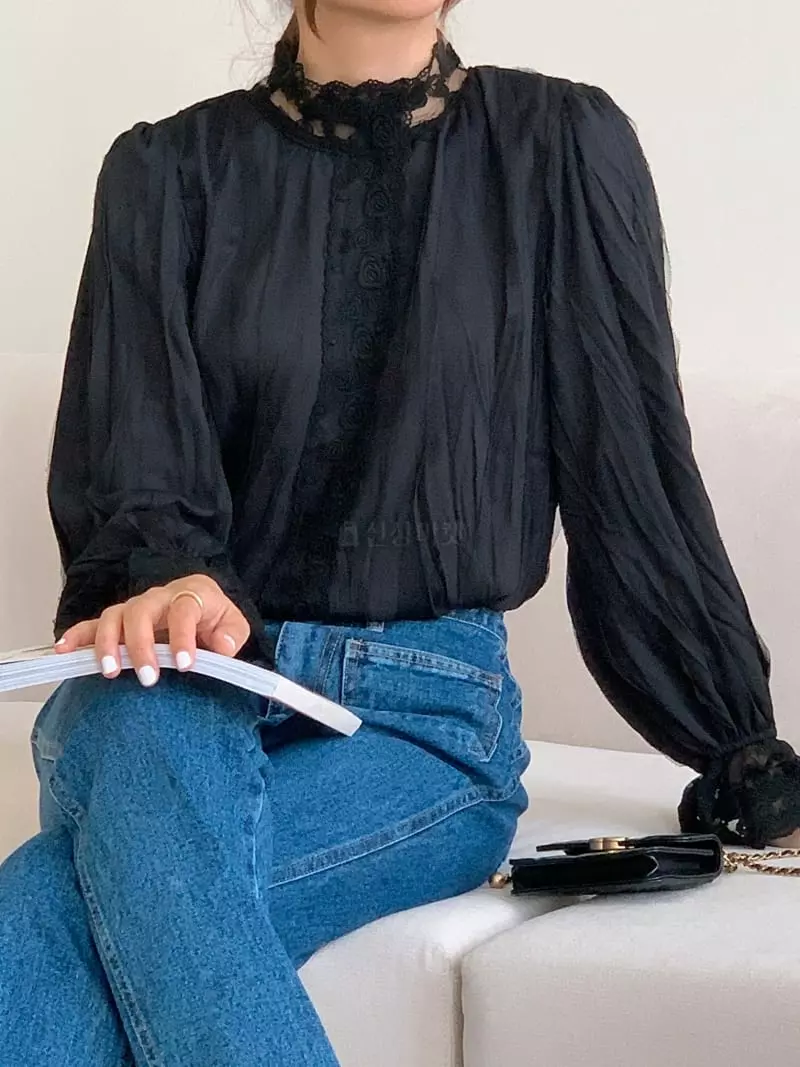 Gracia - Korean Women Fashion - #momslook - Ellin Blouse - 2