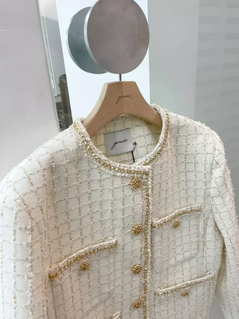 Gracia - Korean Women Fashion - #momslook - Anna Twid Jacket - 11