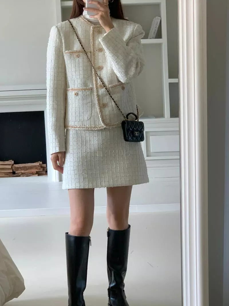 Gracia - Korean Women Fashion - #momslook - Anna Twid Jacket - 9