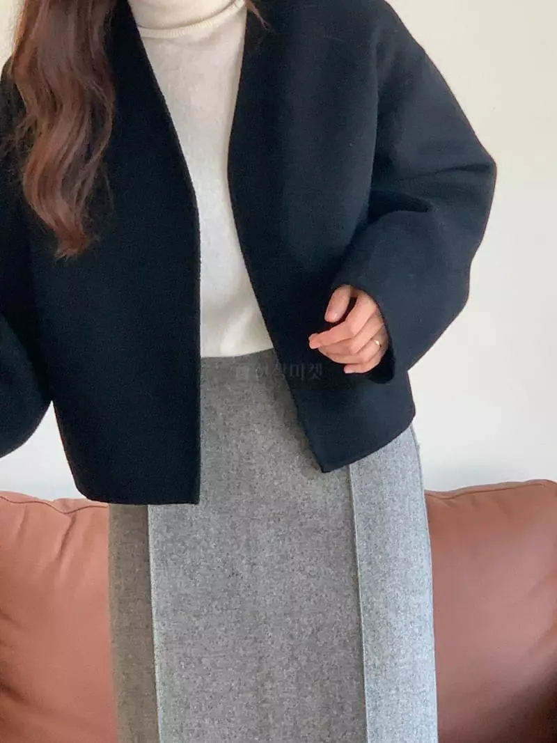 Gracia - Korean Women Fashion - #momslook - No Collat Coat - 6