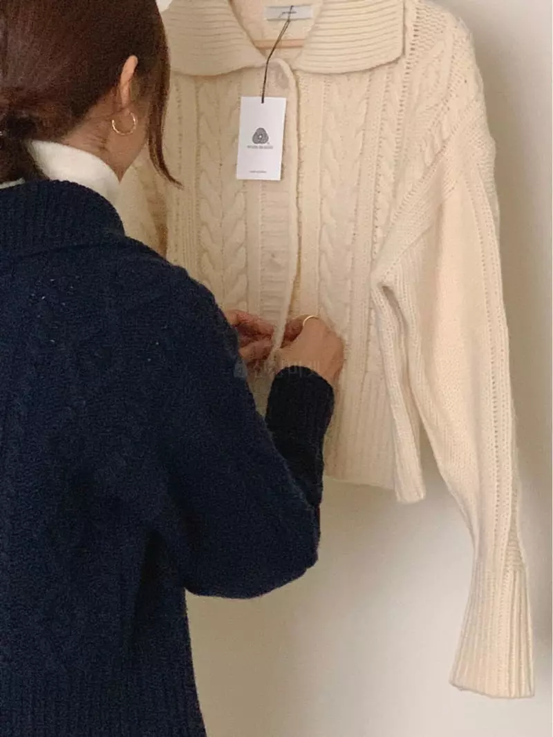 Gracia - Korean Women Fashion - #restrostyle - Lior Collar Cardigan - 11