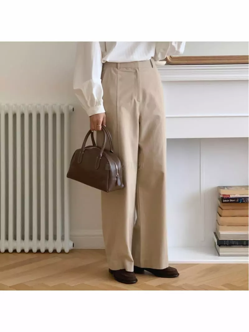 Gracia - Korean Women Fashion - #thelittlethings - Brush Pants - 6