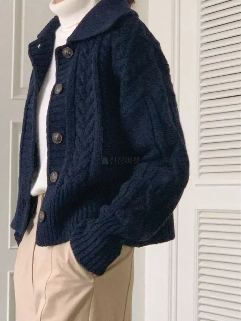 Gracia - Korean Women Fashion - #vintageinspired - Lior Collar Cardigan - 8