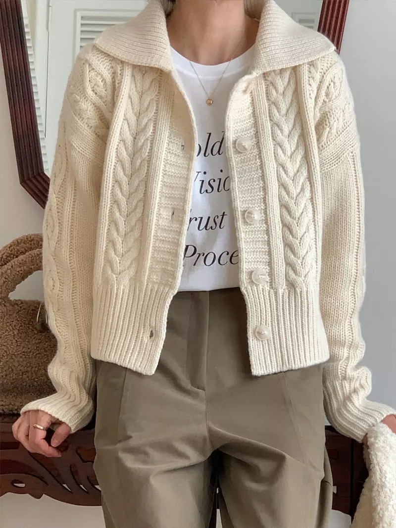 Gracia - Korean Women Fashion - #womensfashion - Lior Collar Cardigan - 3