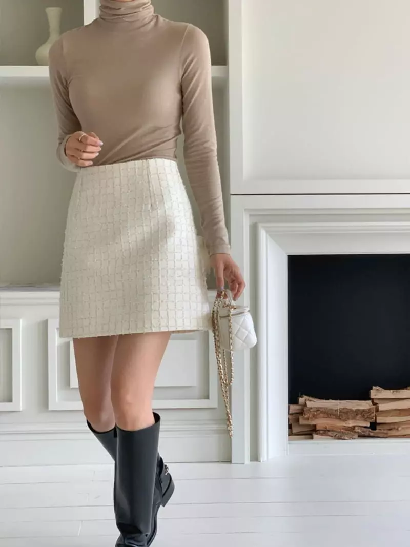 Gracia - Korean Women Fashion - #womensfashion - Anna Twid Skirt - 9