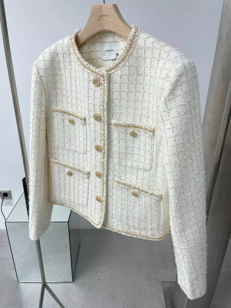 Gracia - Korean Women Fashion - #womensfashion - Anna Twid Jacket - 10