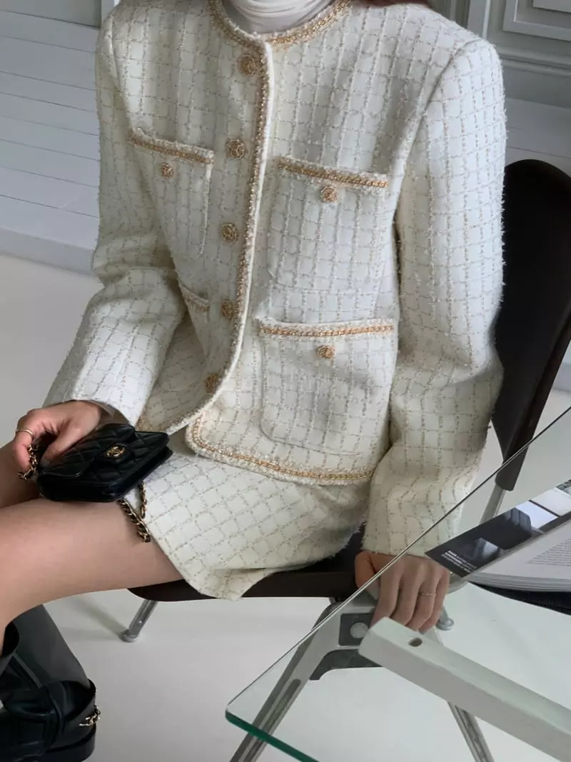 Gracia - Korean Women Fashion - #womensfashion - Anna Twid Jacket - 8
