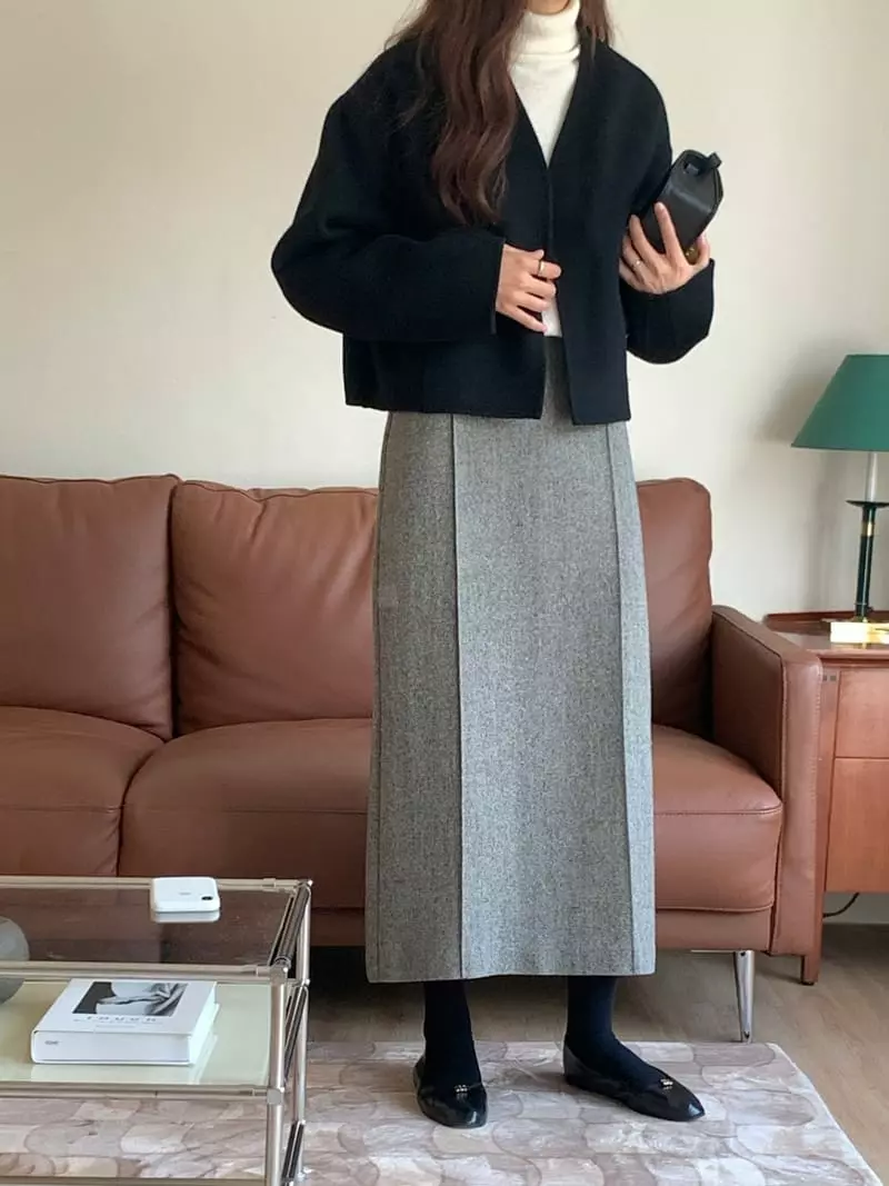 Gracia - Korean Women Fashion - #womensfashion - No Collat Coat - 5