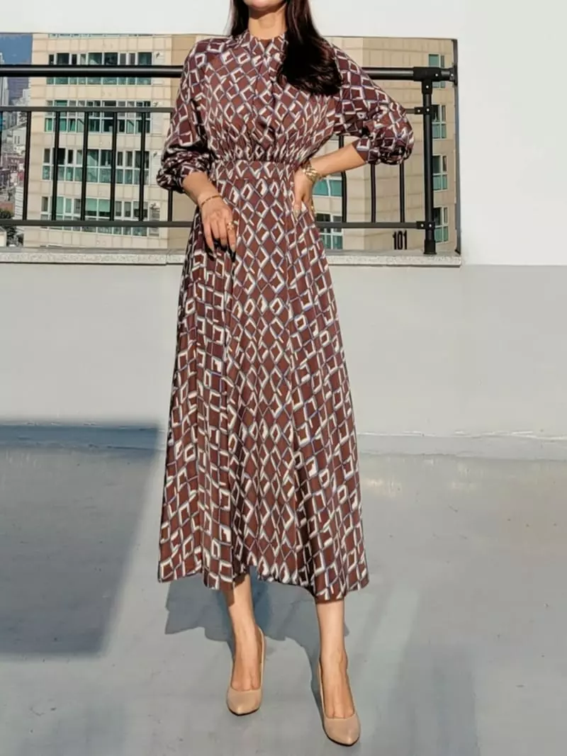 Gratia - Korean Women Fashion - #momslook - Lora Long One-piece - 7