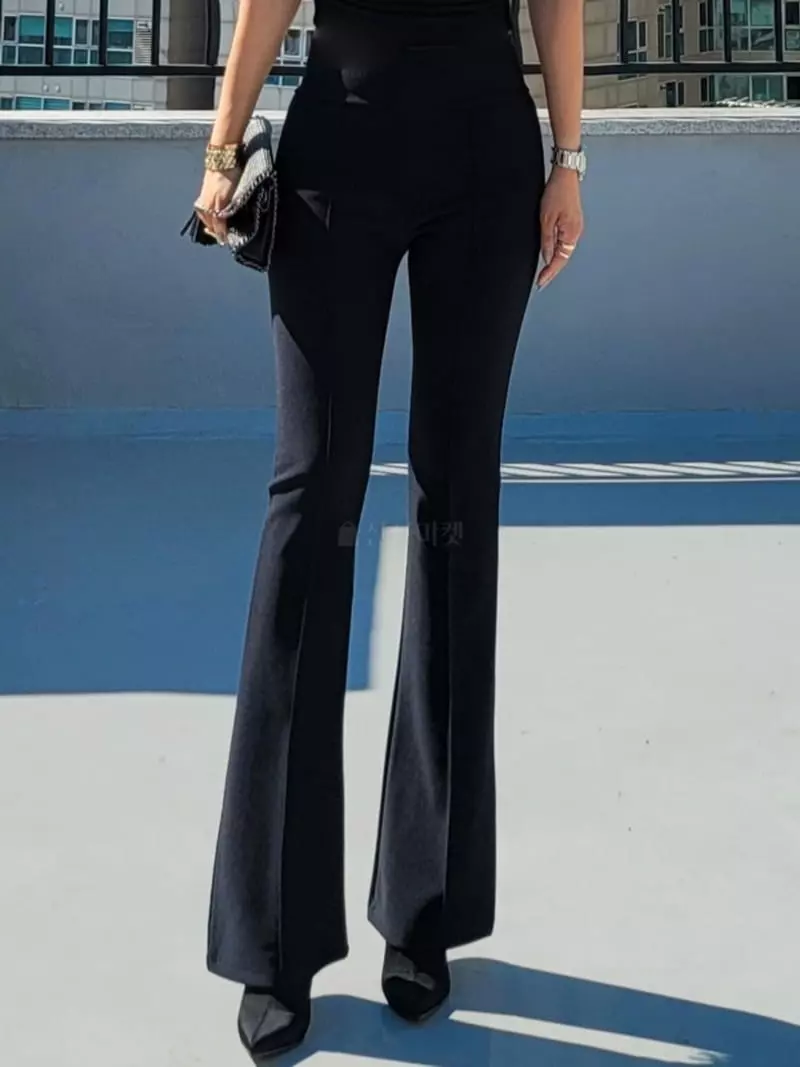 Gratia - Korean Women Fashion - #vintageinspired - Joy Span Pants - 12