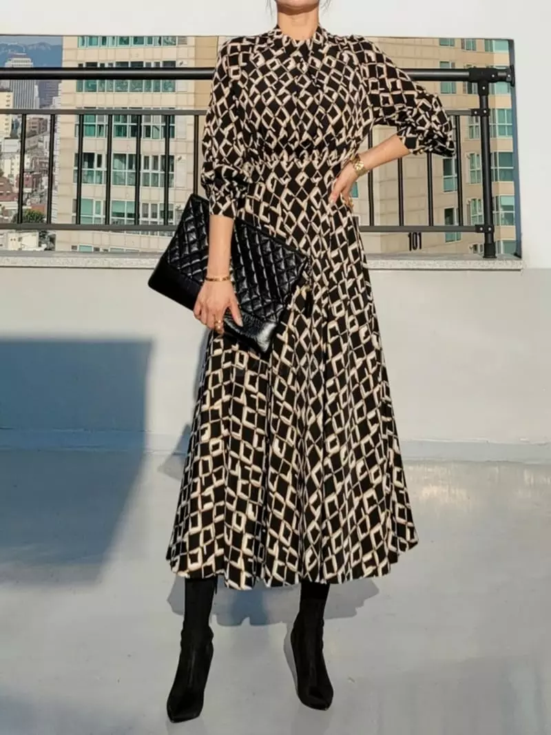 Gratia - Korean Women Fashion - #momslook - Lora Long One-piece - 4