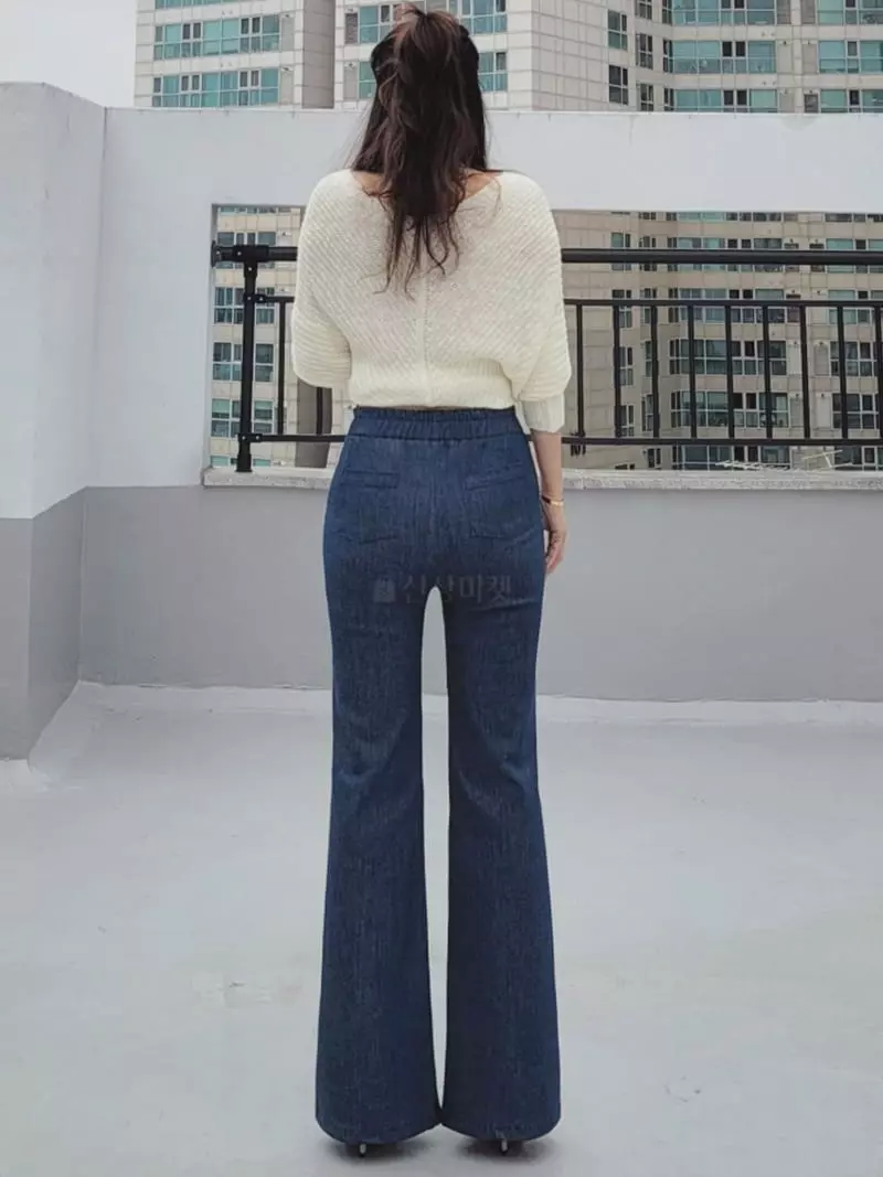 Gratia - Korean Women Fashion - #momslook - Denim Pants - 4