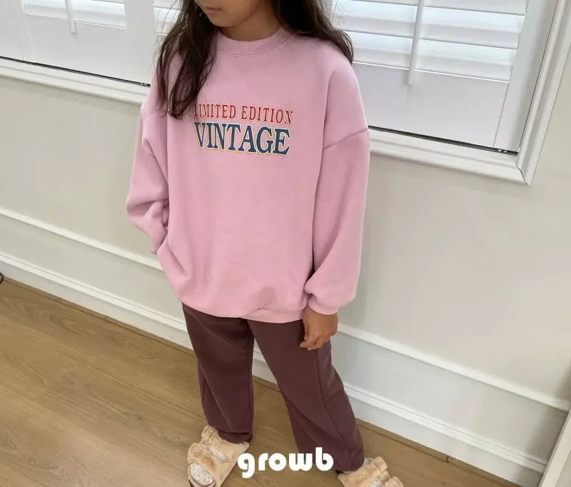 Grow B - Korean Children Fashion - #Kfashion4kids - Vintage Fleece Sweatshirt - 5
