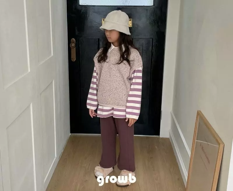 Grow B - Korean Children Fashion - #childrensboutique - Kitz Knit Vest - 10