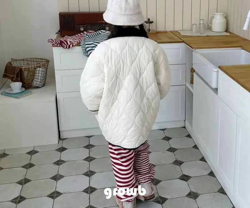 Grow B - Korean Children Fashion - #childrensboutique - Mild Quilting Jumper - 4