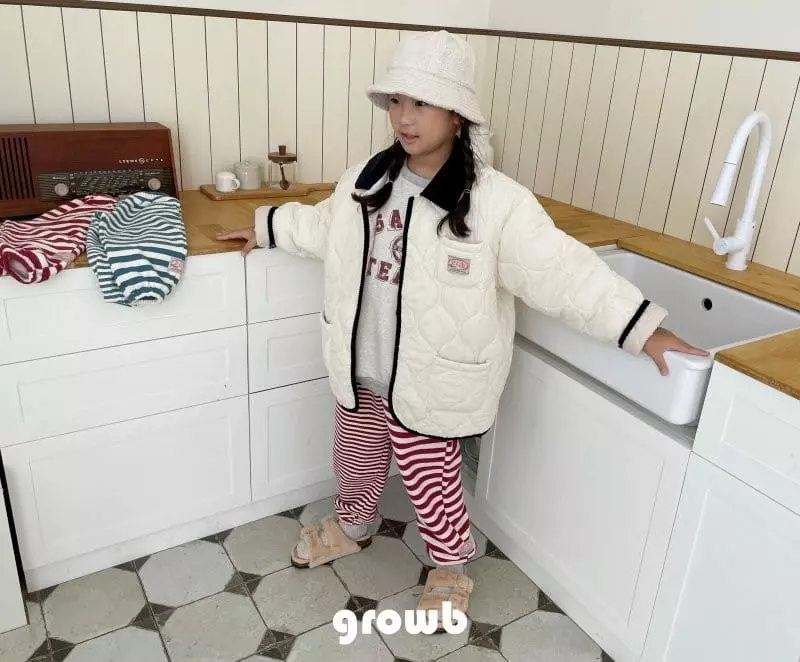 Grow B - Korean Children Fashion - #designkidswear - Rope Fleece Pants - 2