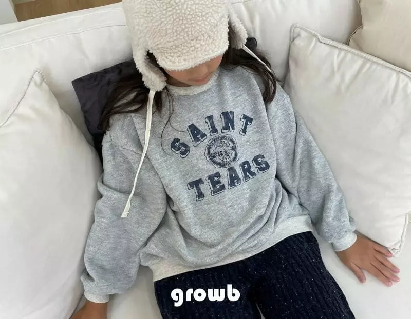Grow B - Korean Children Fashion - #discoveringself - Saint Fleece Sweatshirt - 2