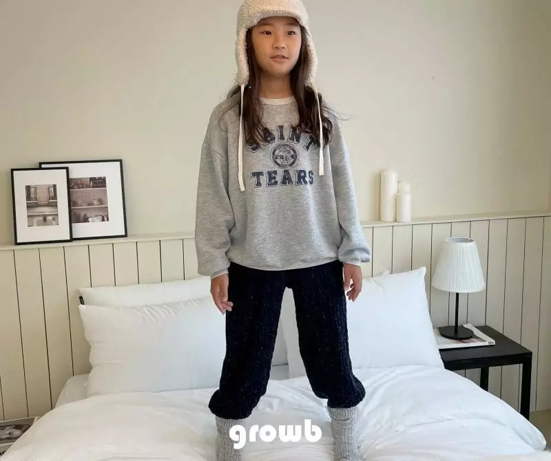 Grow B - Korean Children Fashion - #fashionkids - Saint Fleece Sweatshirt - 3