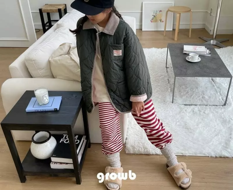 Grow B - Korean Children Fashion - #kidsstore - Rope Fleece Pants - 6