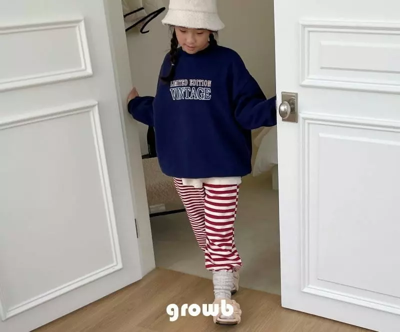 Grow B - Korean Children Fashion - #kidsstore - Vintage Fleece Sweatshirt - 3