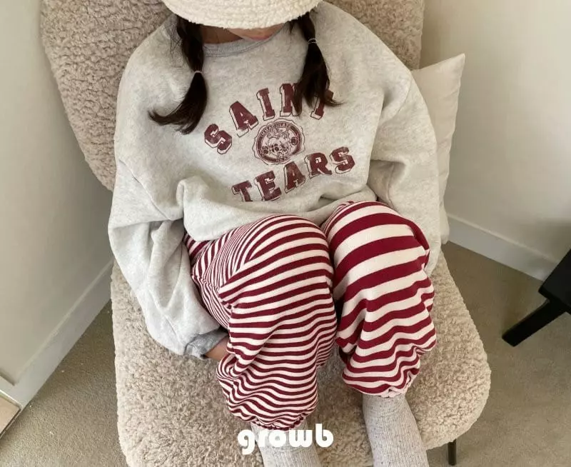 Grow B - Korean Children Fashion - #kidzfashiontrend - Saint Fleece Sweatshirt - 6