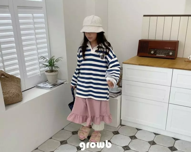 Grow B - Korean Children Fashion - #kidzfashiontrend - Number Collar Tee - 3