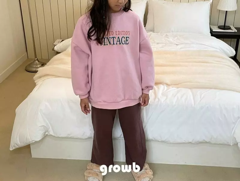 Grow B - Korean Children Fashion - #littlefashionista - Vintage Fleece Sweatshirt - 6