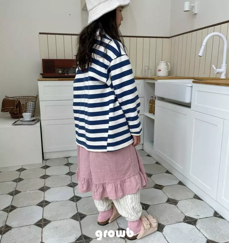 Grow B - Korean Children Fashion - #littlefashionista - Number Collar Tee - 5