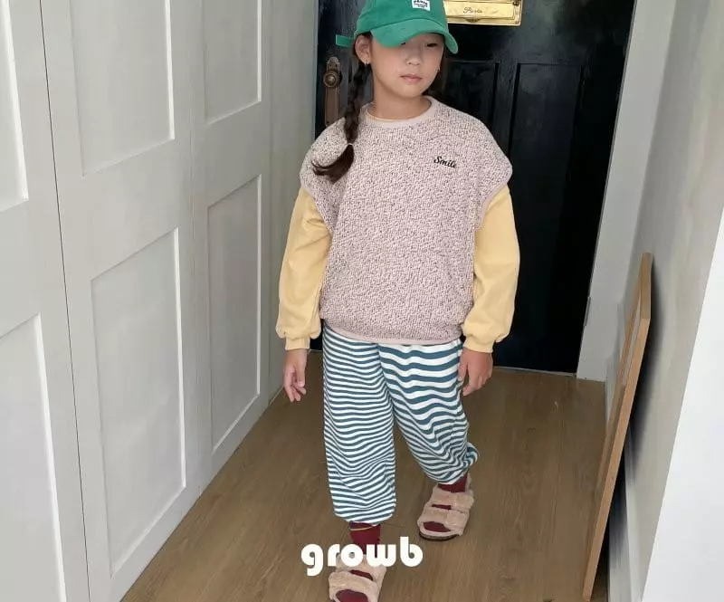 Grow B - Korean Children Fashion - #littlefashionista - Kitz Knit Vest - 2