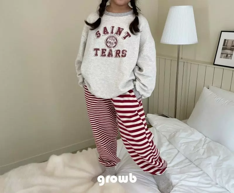 Grow B - Korean Children Fashion - #minifashionista - Saint Fleece Sweatshirt - 10