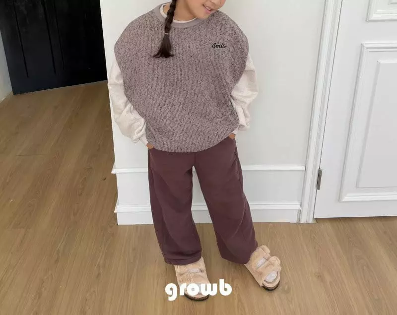Grow B - Korean Children Fashion - #prettylittlegirls - Kitz Knit Vest - 5