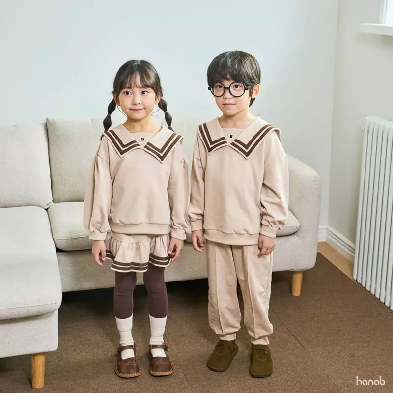 Hanab - Korean Children Fashion - #Kfashion4kids - B Sailor Top Bottom Set - 10