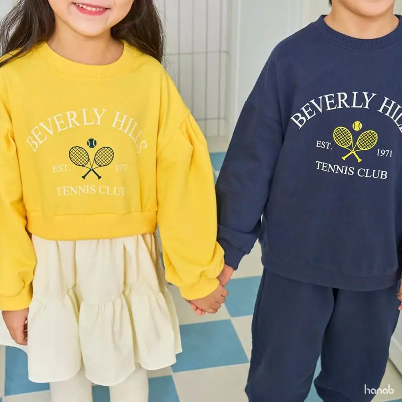 Hanab - Korean Children Fashion - #childofig - Racket Top Bottom Set - 3