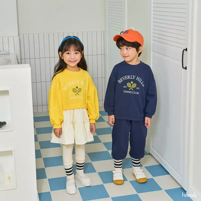 Hanab - Korean Children Fashion - #childofig - Racket Top Bottom Set - 4