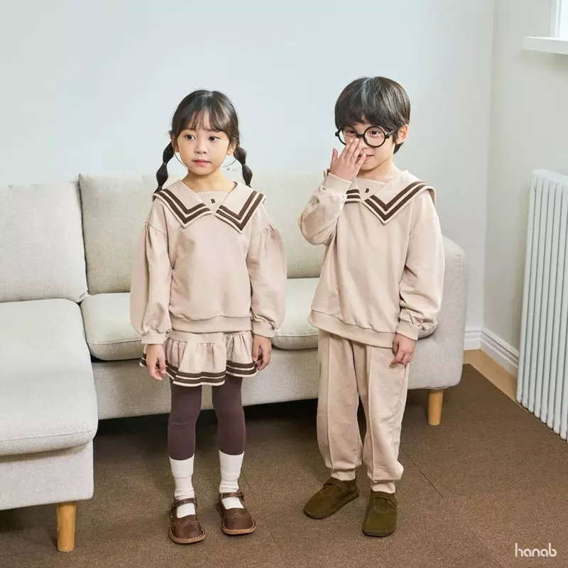 Hanab - Korean Children Fashion - #childrensboutique - B Sailor Top Bottom Set - 3