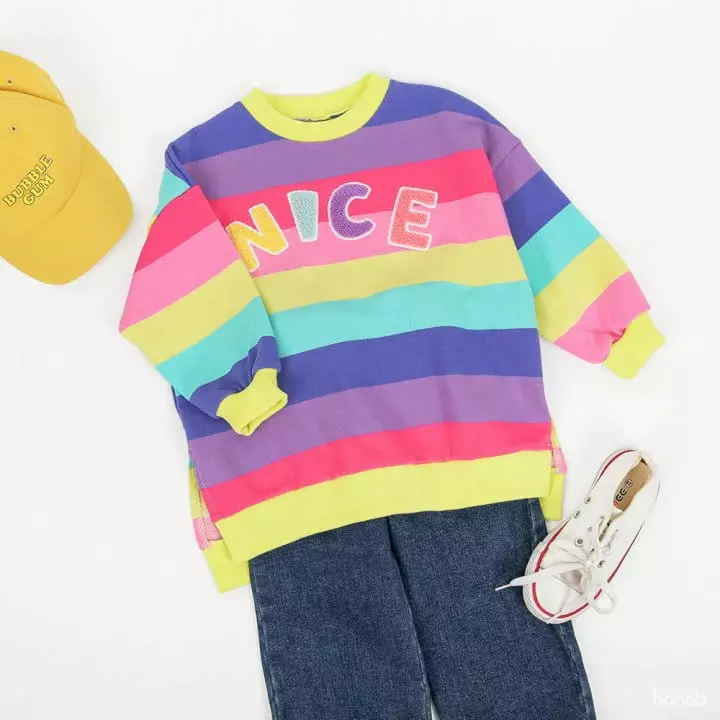 Hanab - Korean Children Fashion - #designkidswear - Nice Rainbow Long Tee