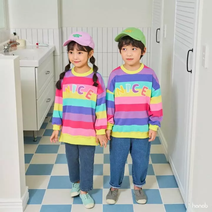 Hanab - Korean Children Fashion - #discoveringself - Nice Rainbow Sweatshirt - 3