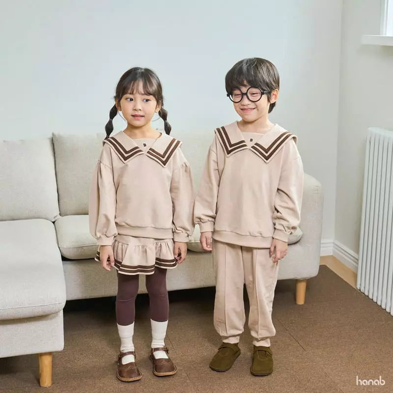 Hanab - Korean Children Fashion - #kidsshorts - B Sailor Top Bottom Set - 7
