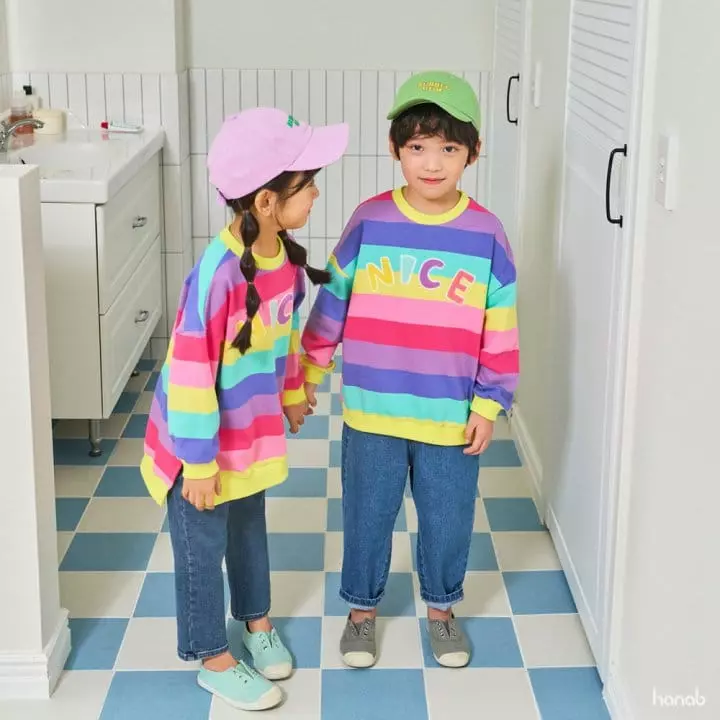Hanab - Korean Children Fashion - #kidsshorts - Nice Rainbow Sweatshirt - 5