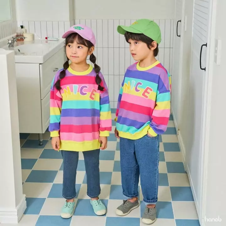 Hanab - Korean Children Fashion - #fashionkids - Nice Rainbow Long Tee - 4