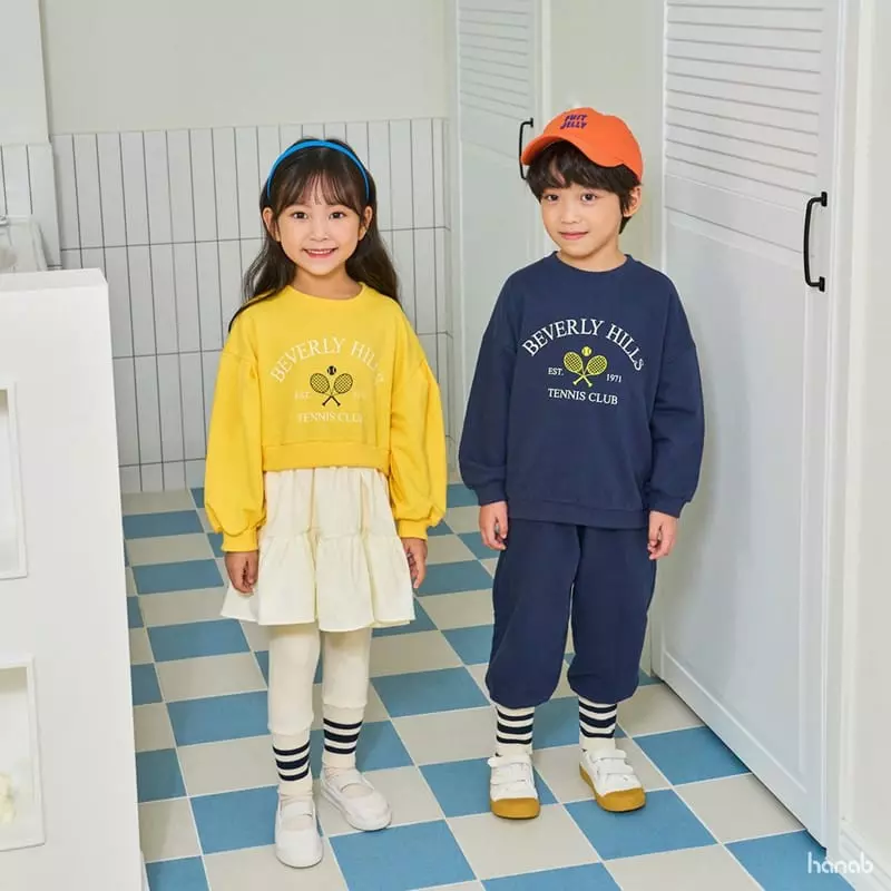 Hanab - Korean Children Fashion - #kidsstore - Racket Top Bottom Set - 9