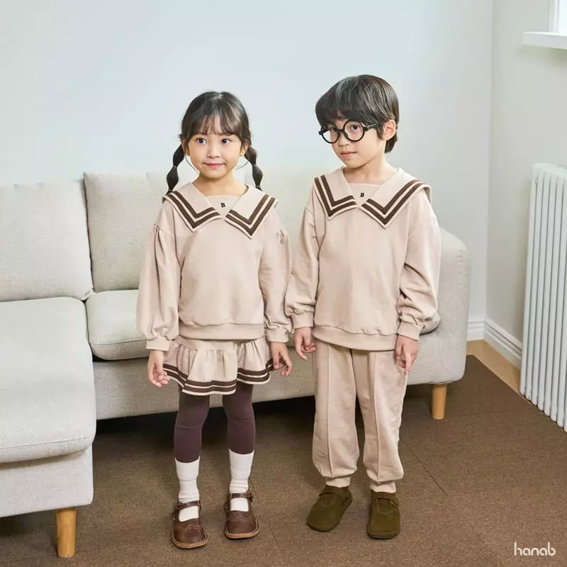 Hanab - Korean Children Fashion - #kidsstore - B Sailor Top Bottom Set - 8
